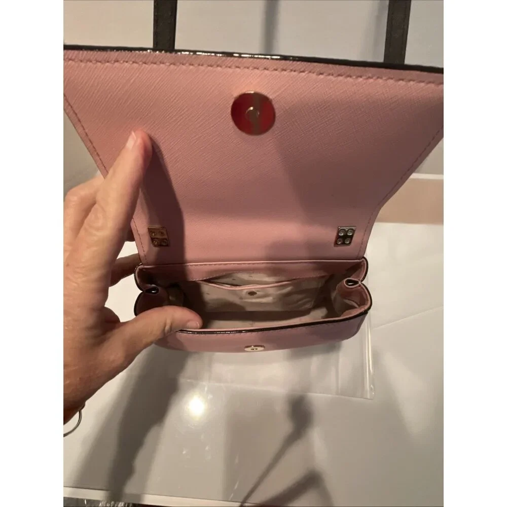 NWT Kate Spade CAMERON STREET GLITTER Pink & Brown BYRDIE Crossbody Bag‎ HANDBAG